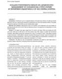 Evaluate postoperative results on laparoscopic management of choledochal cysts's patient at department anaesthesia a of Hue Central Hospital