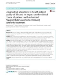 Longitudinal alterations in health-related quality of life and its impact on the clinical course of patients with advanced hepatocellular carcinoma receiving sorafenib treatment