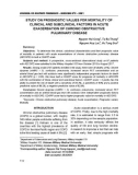 Study on prognostic values for mortality of clinical and subclinical factors in acute exacerbation of chronic obstructive pulmonary disease