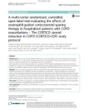 A multi-center randomized, controlled, open-label trial evaluating the effects of eosinophil-guided corticosteroid-sparing therapy in hospitalised patients with COPD exacerbations – The CORTICO steroid reduction in COPD (CORTICO-COP) study protocol