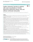 Cardiac autonomic function in patients with acute exacerbation of chronic obstructive pulmonary disease with and without ventricular tachycardia