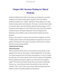 Chapter 003. Decision-Making in Clinical Medicine