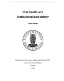 Oral health and institutionalised elderly