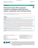 Perineural invasion affects prognosis of patients undergoing colorectal cancer surgery: A propensity score matching analysis