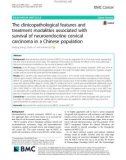 The clinicopathological features and treatment modalities associated with survival of neuroendocrine cervical carcinoma in a Chinese population