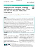 Unsafe storage of household medicines: Results from a cross-sectional study of fouryear-olds from the 2004 Pelotas birth cohort (Brazil)