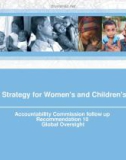 Global Strategy for Women's and Children's Health : Accountability Commission follow up Recommendation 10 Global Oversight