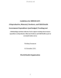 Guidelines for RMNCH-GET: A Reproductive, Maternal, Newborn, and Child Health Government Expenditure (and budget) Tracking tool