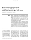 Socioeconomic position and health in a population of Brazilian elderly: the Bambuí Health and Aging Study (BHAS)