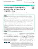 Development and validation of a 3D printed antiviral ventilator filter - a comparative study