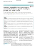 Increased neutrophil-to-lymphocyte ratio is associated with disease-specific mortality in patients with penile cancer