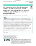 Are postoperative NLR and PLR associated with the magnitude of surgery-related trauma in young and middle-aged patients with bicondylar tibial plateau fractures? A retrospective study