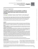 A qualitative analysis of communication workflows between adult day service centers and primary care providers