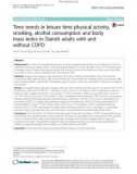 Time trends in leisure time physical activity, smoking, alcohol consumption and body mass index in Danish adults with and without COPD