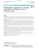 Multidisciplinary approaches to managing osteoarthritis in multiple joint sites: A systematic review