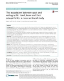 The association between gout and radiographic hand, knee and foot osteoarthritis: A cross-sectional study