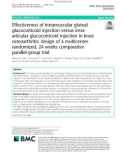 Effectiveness of intramuscular gluteal glucocorticoid injection versus intraarticular glucocorticoid injection in knee osteoarthritis: Design of a multicenter randomized, 24 weeks comparative parallel-group trial