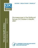 Nonresponse in the National Survey of Children's Health, 2007