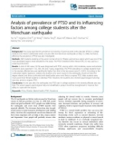 Analysis of prevalence of PTSD and its influencing factors among college students after the Wenchuan earthquake