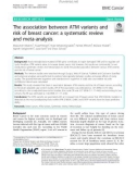 The association between ATM variants and risk of breast cancer: A systematic review and meta-analysis