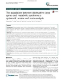 The association between obstructive sleep apnea and metabolic syndrome: A systematic review and meta-analysis