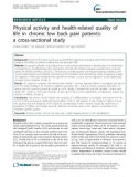 Physical activity and health-related quality of life in chronic low back pain patients: A cross-sectional study