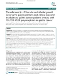 The relationship of Vascular endothelial growth factor gene polymorphisms and clinical outcome in advanced gastric cancer patients treated with FOLFOX: VEGF polymorphism in gastric cancer