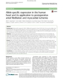 Allele-specific expression in the human heart and its application to postoperative atrial fibrillation and myocardial ischemia