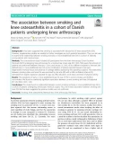 The association between smoking and knee osteoarthritis in a cohort of Danish patients undergoing knee arthroscopy