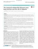 The temporal relationship between poor lung function and the risk of diabetes