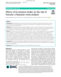 Effects of β-carotene intake on the risk of fracture: A Bayesian meta-analysis