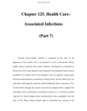 Chapter 125. Health Care– Associated Infections (Part 7)