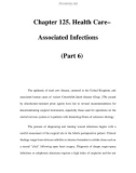 Chapter 125. Health Care– Associated Infections (Part 6)