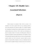 Chapter 125. Health Care– Associated Infections (Part 5)