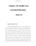 Chapter 125. Health Care– Associated Infections (Part 11)