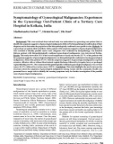 Symptomatology of Gynecological Malignancies: Experiences in the Gynecology Out-Patient Clinic of a Tertiary Care Hospital in Kolkata, India