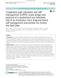 Cooperative pain education and selfmanagement (COPES): Study design and protocol of a randomized non-inferiority trial of an interactive voice response-based self-management intervention for chronic low back pain