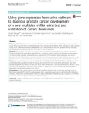 Using gene expression from urine sediment to diagnose prostate cancer: Development of a new multiplex mRNA urine test and validation of current biomarkers