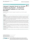 Cathepsin-S degraded decorin are elevated in fibrotic lung disorders – development and biological validation of a new serum biomarker