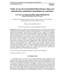 Study on recycle of granulated blast-furnace slag as an adsorbent for ammonium remediation in wastewater