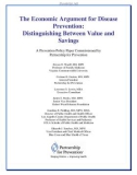 The Economic Argument for Disease Prevention: Distinguishing Between Value and Savings