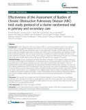 Effectiveness of the Assessment of Burden of Chronic Obstructive Pulmonary Disease (ABC) tool: Study protocol of a cluster randomised trial in primary and secondary care