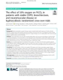 The effect of 50% oxygen on PtCO2 in patients with stable COPD, bronchiectasis, and neuromuscular disease or kyphoscoliosis: Randomised cross-over trials