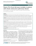 Plasma YKL-40 and all-cause mortality in patients with chronic obstructive pulmonary disease