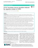 CD147 increases mucus secretion induced by cigarette smoke in COPD