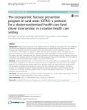 The osteoporotic fracture prevention program in rural areas (OFRA): A protocol for a cluster-randomized health care fund driven intervention in a routine health care setting