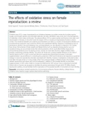 The effects of oxidative stress on female reproduction: a review