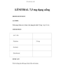 LÉNITRAL 7,5 mg dạng uống