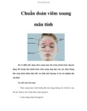 Chuẩn đoán viêm xoang mãn tính