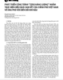 Phát triển công trình 'Zero năng lượng' nhằm thực hiện hiệu quả cam kết của chính phủ Việt Nam về ứng phó với biến đổi khí hậu